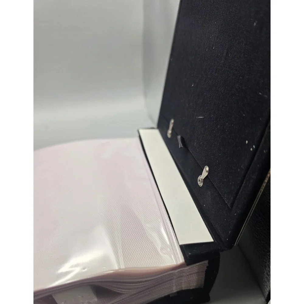 Vintage Victoria's Secret Silver Plated Photo Album Frame 4x6 Pink Velvet Box